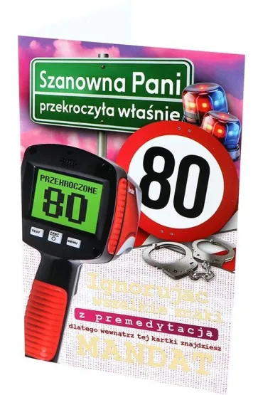 Yeku Karnet Urodziny 80