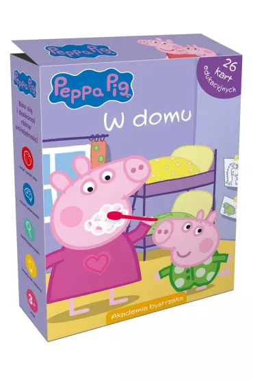 �winka Peppa. W domu. Karty edukacyjne w pude�ku - Monika Kiersnowska