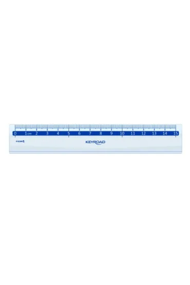 Office Products Linijka plastikowa transparentna 15 cm
