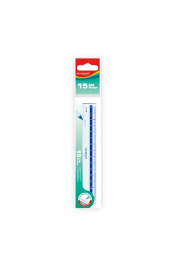 Office Products Linijka plastikowa transparentna 15 cm