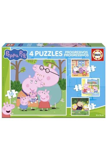 Puzzle 4w1 �winka Peppa 113785 Educa