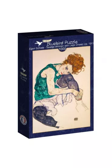 Puzzle 1000 el. Siedz�ca kobieta, Egon Schiele Bluebird Puzzle