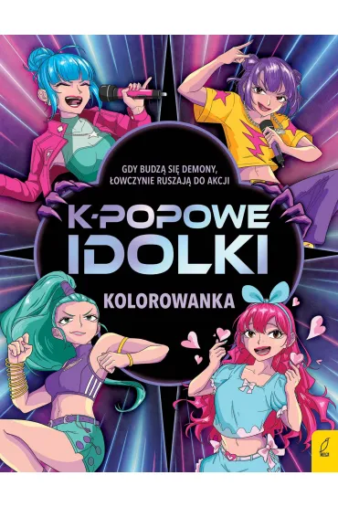 K-popowe idolki. Kolorowanka