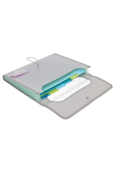 Teczka VFILE STRIGO A4 z 12 przek�adkami szara
