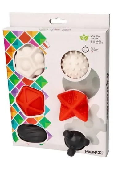 Pi�eczki sensoryczne kontrastowe 6 szt Hencz Toys