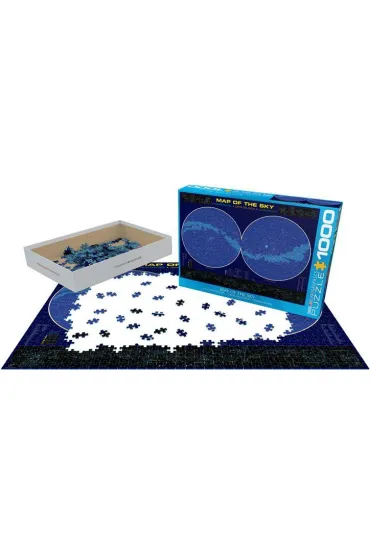 Puzzle 1000 el. Mapa ksi�yca Eurographics
