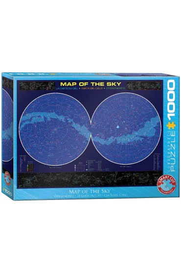 Puzzle 1000 el. Mapa ksi�yca Eurographics