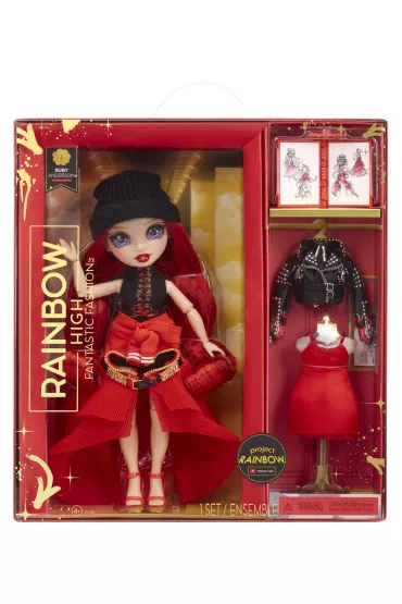 Rainbow High Fantastic Fashion Lalka Ruby Anderson - Red 587323 Mga Entertainment
