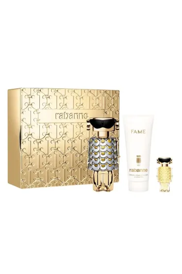 Paco Rabanne Zestaw Fame Woda perfumowana + Balsam do ciaa + Woda perfumowana Mini 80 ml