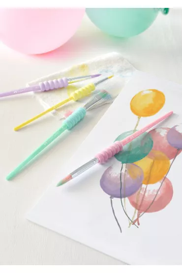 Faber-Castell P�dzle szkolne z mi�kkim uchwytem 4 szt.