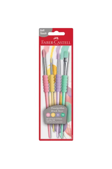 Faber-Castell P�dzle szkolne z mi�kkim uchwytem 4 szt.