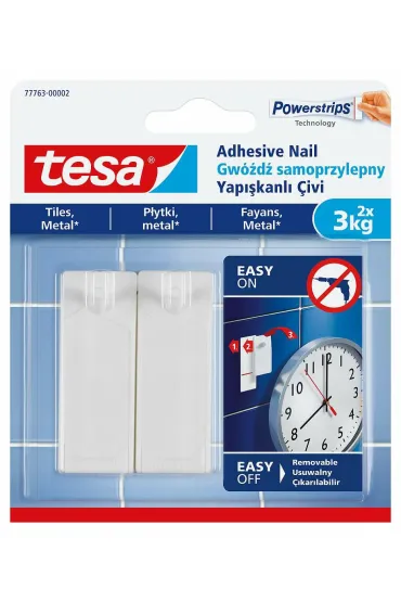 Tesa Gw�d� samoprzylepny bia�y 3kg 2 szt