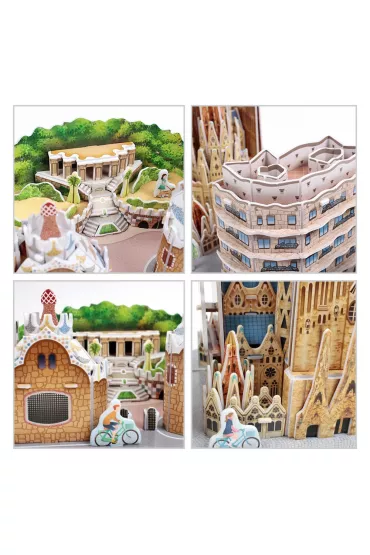 Puzzle 3D 186 el. City Line Barcelona Cubic Fun