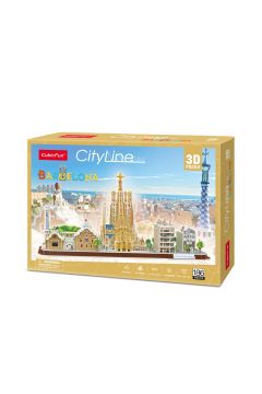 Puzzle 3D 186 el. City Line Barcelona Cubic Fun