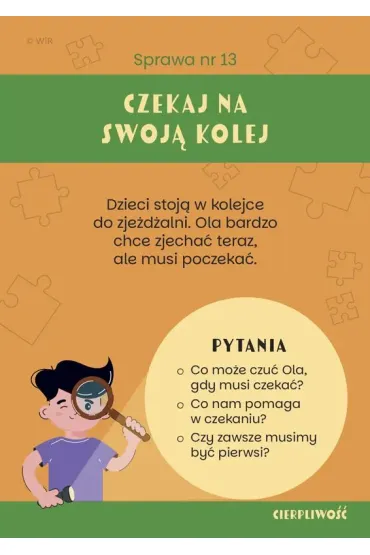Mali detektywi emocji Karty konwersacyjne  3-6 lat - Kinga  Figura