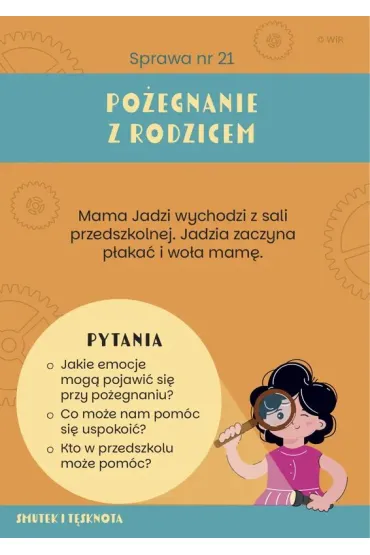 Mali detektywi emocji Karty konwersacyjne  3-6 lat - Kinga  Figura