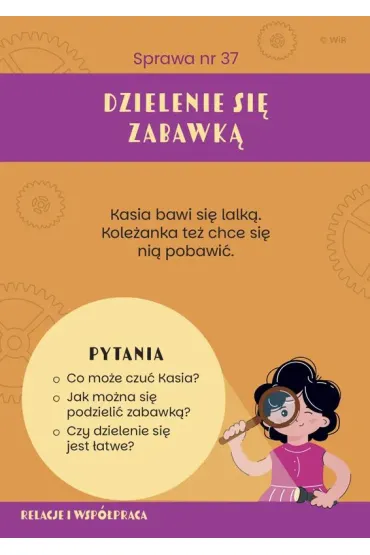 Mali detektywi emocji Karty konwersacyjne  3-6 lat - Kinga  Figura