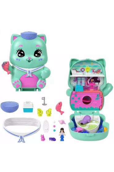 Polly Pocket. Sail Kitty Compact Mattel