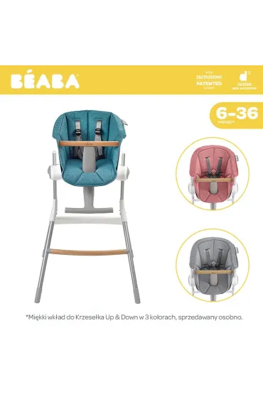 Beaba Krzese�ko do karmienia Up&Down grey/white