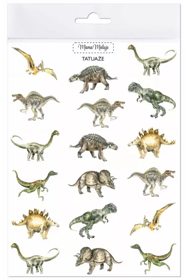 Tatua�e zmywalne Dinozaury Mama Maluje