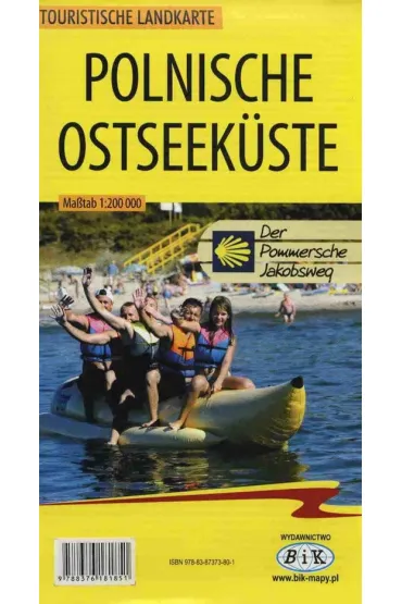 Mapa turystyczna Polnische Ostseekuste Touristische Landkarte 1:200 000