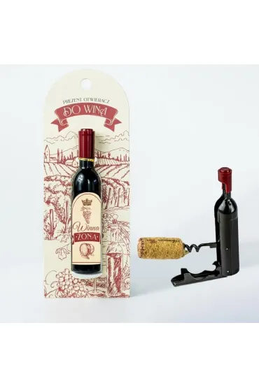 Be-Happy Gifts Otwieracz do wina korkoci�g - Winna �ona