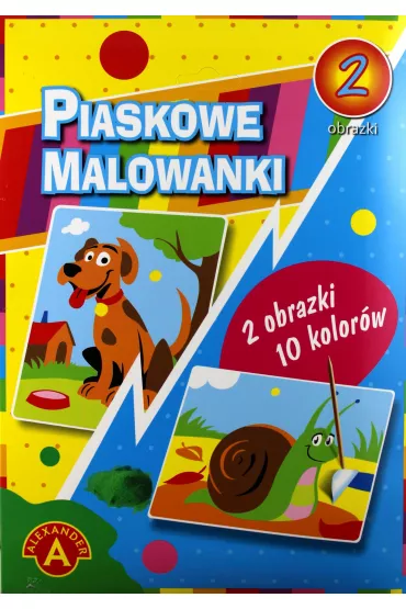 Piaskowe malowanki. Pies, �limak Alexander