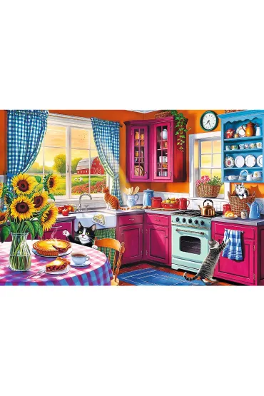 Puzzle 300 el. EasyPiece - Poranek w kuchni Trefl