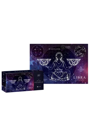 Puzzle 250 el. Zodiac Signs 7 Libra, Znaki Zodiaku Waga Interdruk