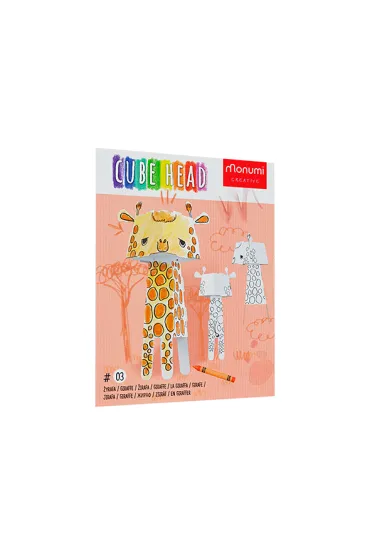 Kolorowanka CubeHead 3D, "�yrafa", Normal