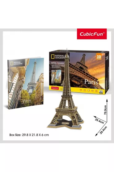 Puzzle 3D 80 el. National Geographic. Pary� Cubic Fun
