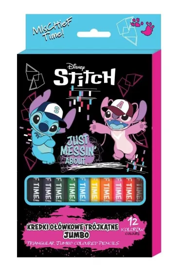 Beniamin Kredki o��wkowe tr�jk�tne Jumbo Stitch 12 kolor�w