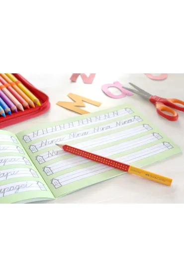 O��wek Jumbo grip Two Tone czerwony Faber-Castell