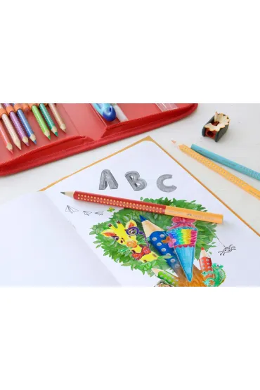 O��wek Jumbo grip Two Tone czerwony Faber-Castell