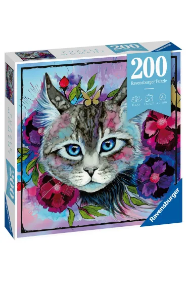 Puzzle 200 el. Kot Ravensburger