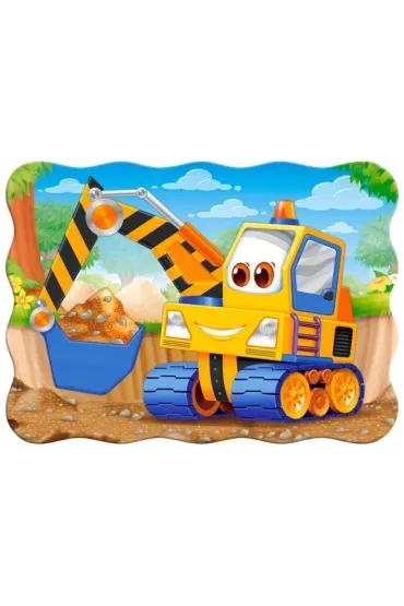 Puzzle konturowe 30 el. Yellow Digger Castorland