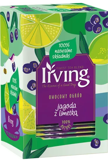 Irving Herbatka owocowa jagoda i limetka 20 szt.