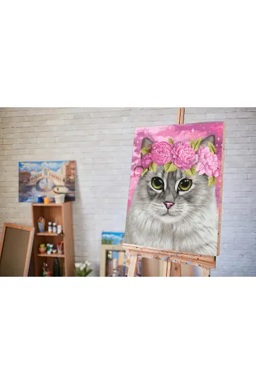 Twoje Hobby Malowanie po numerach - Korona kwiatowa 40x50cm