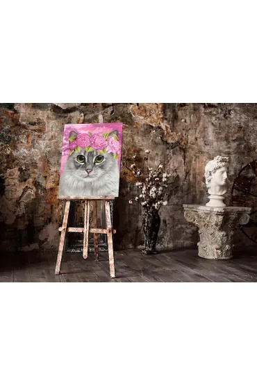 Twoje Hobby Malowanie po numerach - Korona kwiatowa 40x50cm