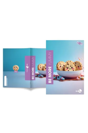 Zeszyt A4 Be More Yummy w lini� 72 strony 100g. 1szt.mix