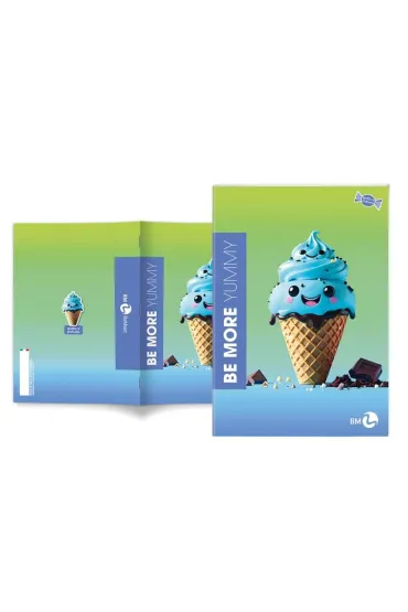 Zeszyt A4 Be More Yummy w lini� 72 strony 100g. 1szt.mix