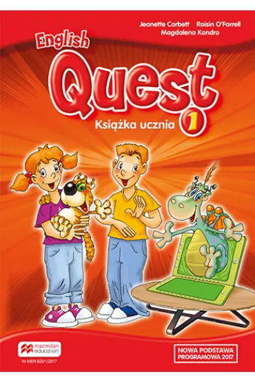English Quest 1. Ksi��ka ucznia. J�zyk angielski - Jeanette Corbett, Magdalena Kondro, Roisin O'Farrell
