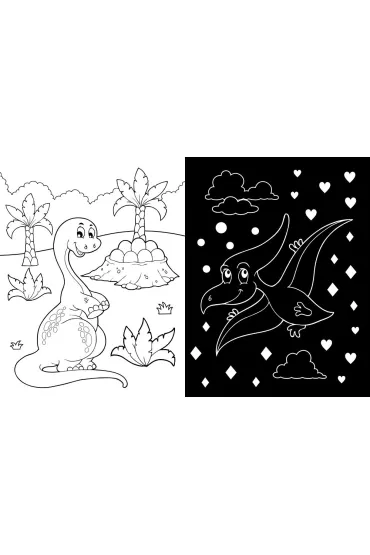 Lubi� dinozaury. Neon. Moc koloru