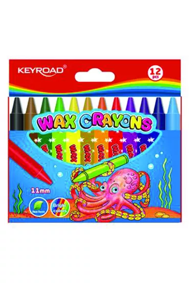 Keyroad Kredki �wiecowe 11 mm 12 szt.