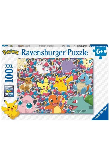 Puzzle dla dzieci 100 el. 2D Pokemon Ravensburger