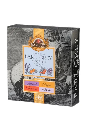 Basilur Zestaw herbat czarnych w saszetkach Earl Grey Assorted 40 x 2 g