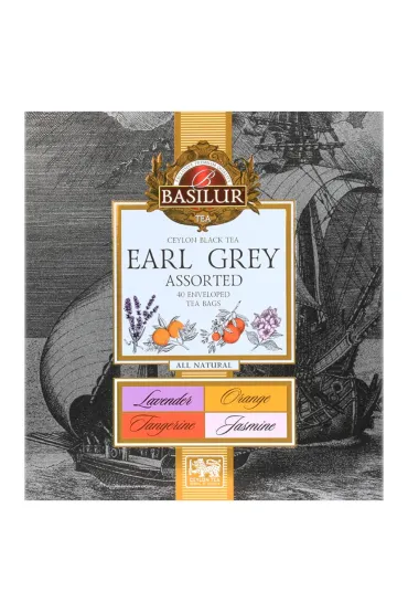 Basilur Zestaw herbat czarnych w saszetkach Earl Grey Assorted 40 x 2 g