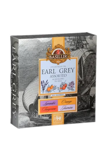 Basilur Zestaw herbat czarnych w saszetkach Earl Grey Assorted 40 x 2 g