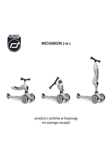 Highwaykick 1 2w1 Je�dzik i hulajnoga tr�jko�owa 1-5 lat Rose Scootandride