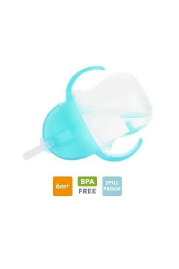 Kubek Munchkin niekapek ze s�omk� 207ml niebieski